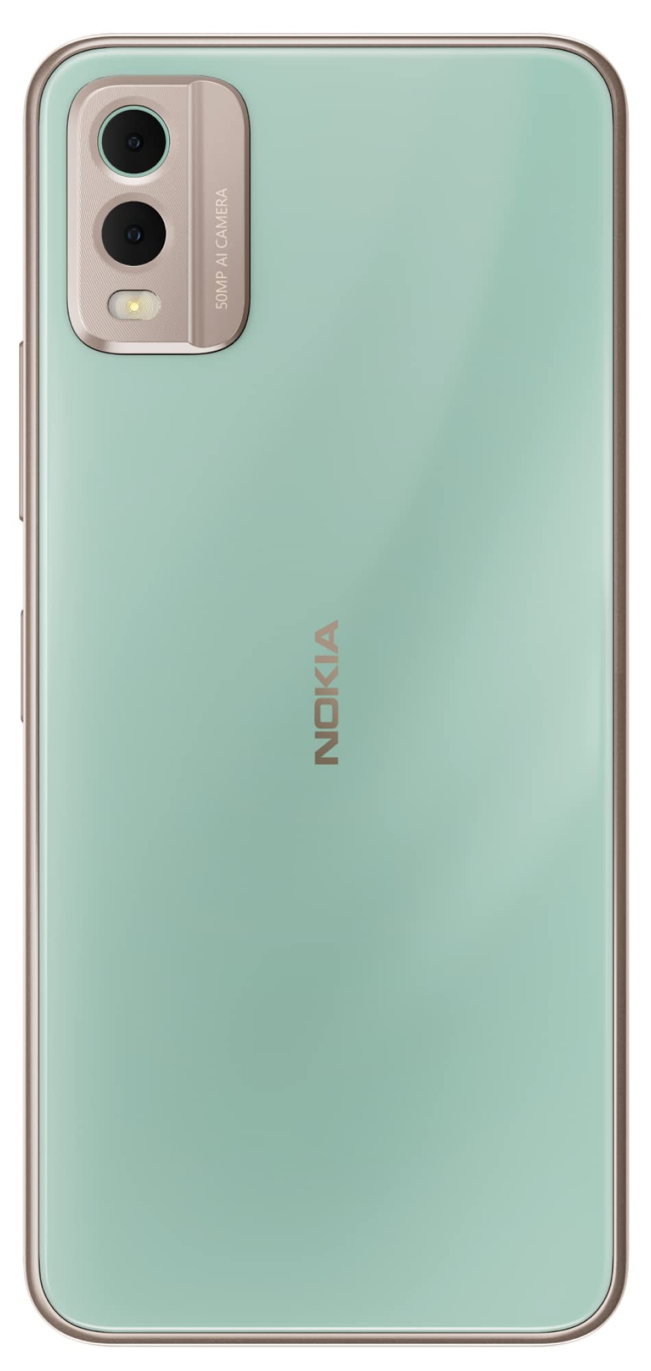 Nokia C32 with 50MP Dual Rear AI Camera  3-Day Battery Life  Toughened Glass Back  12GB RAM with Memory Extension 6GB RAM  6GB Virtual RAM  Android 13  Breezy Mint