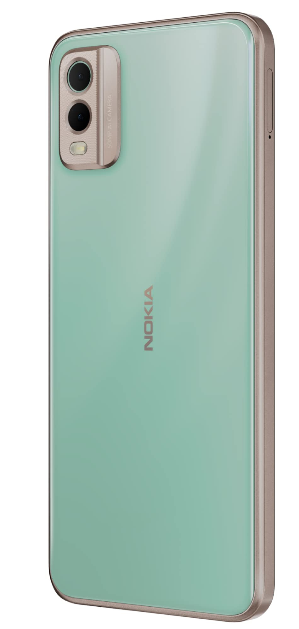 Nokia C32 with 50MP Dual Rear AI Camera  3-Day Battery Life  Toughened Glass Back  12GB RAM with Memory Extension 6GB RAM  6GB Virtual RAM  Android 13  Breezy Mint