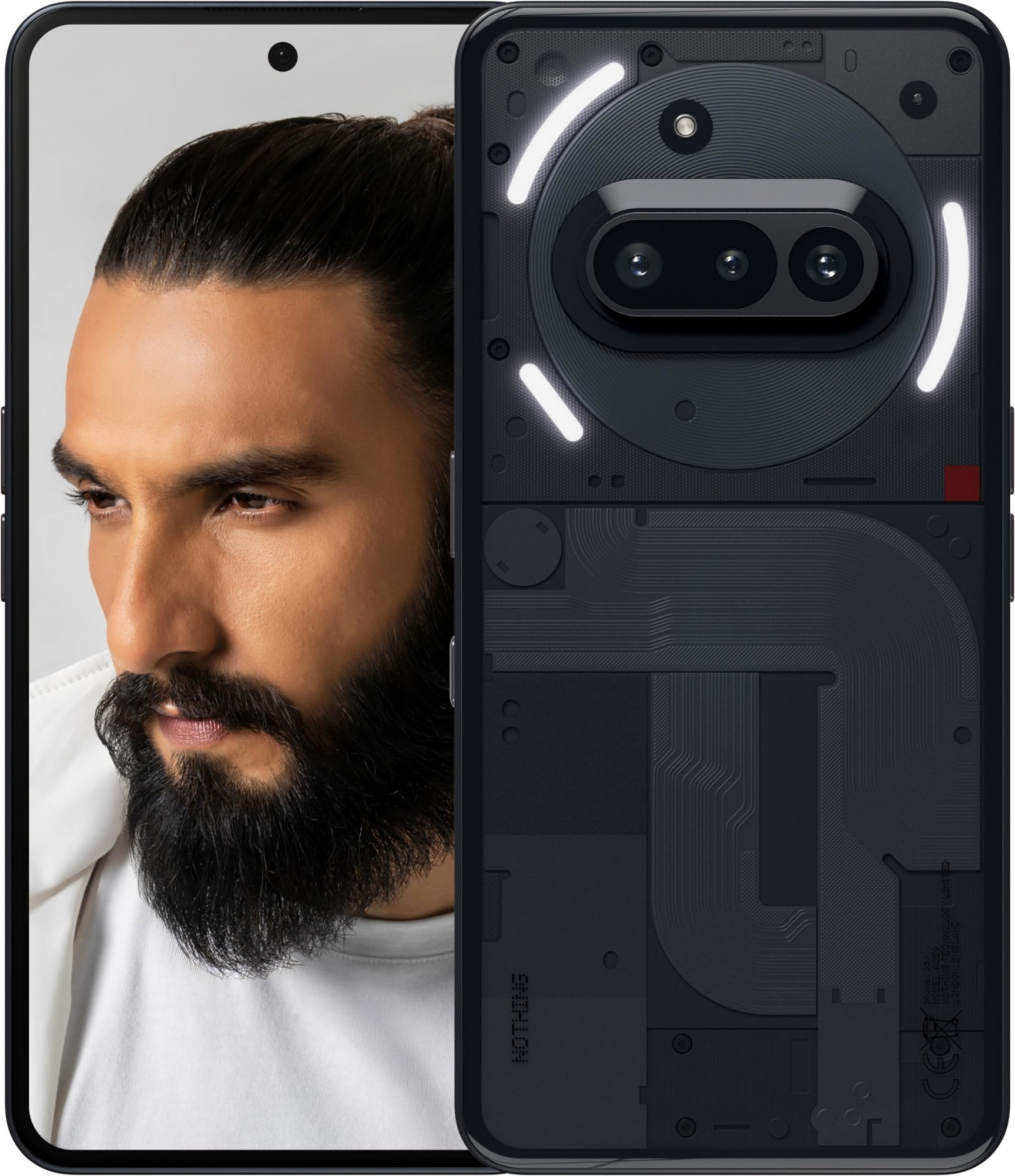 Nothing Phone 3A 5G Black 8GB RAM 256GB Storage  Snapdragon 7s Gen 3  50MP50MP8MP Cameras  32MP Front  677 120Hz AMOLED  5000mAh Battery  50W Fast Charging  Up to 16GB RAM Expansion