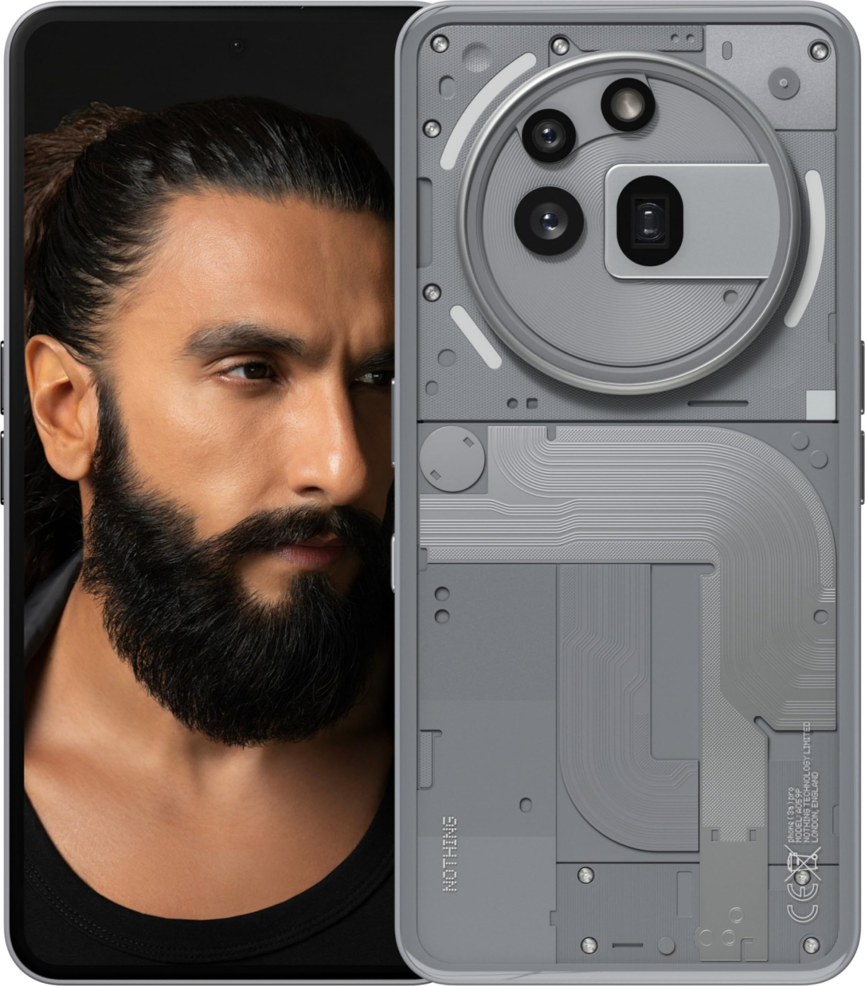 Nothing Phone 3A Pro 5G  Snapdragon 7s Gen 3  50MP50MP8MP Camera  50MP Front  677 120Hz AMOLED  5000mAh Battery  50W Fast Charging Grey 8GB RAM  128GB Storage