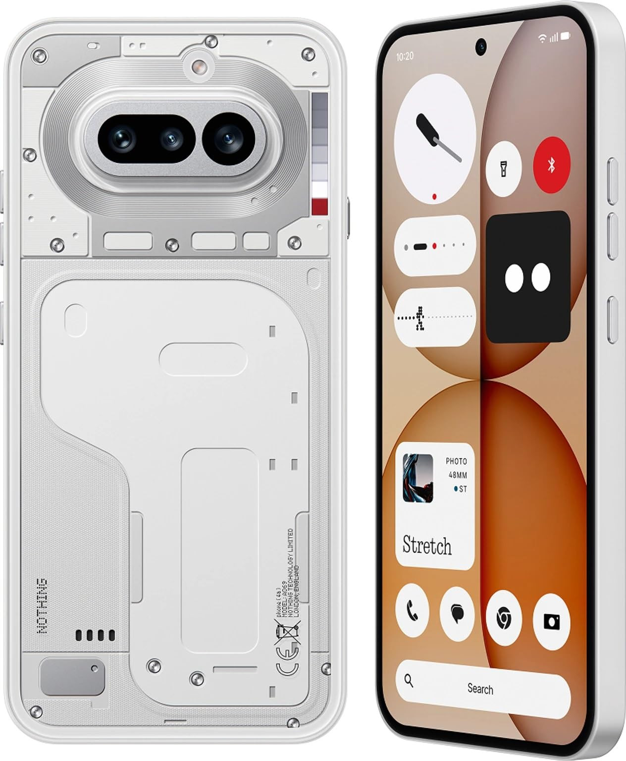 Nothing Phone 4a 5G White 8GB RAM 256GB Storage  Snapdragon 7s Gen 4  678 120Hz AMOLED Display  50MP Triple Camera  5400mAh Battery  50W Fast Charging
