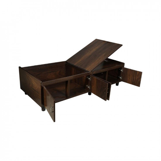 Nova Furnitures Caspian Furniture Single Bed/Diwan (Jungle Wood Finish , Brown)