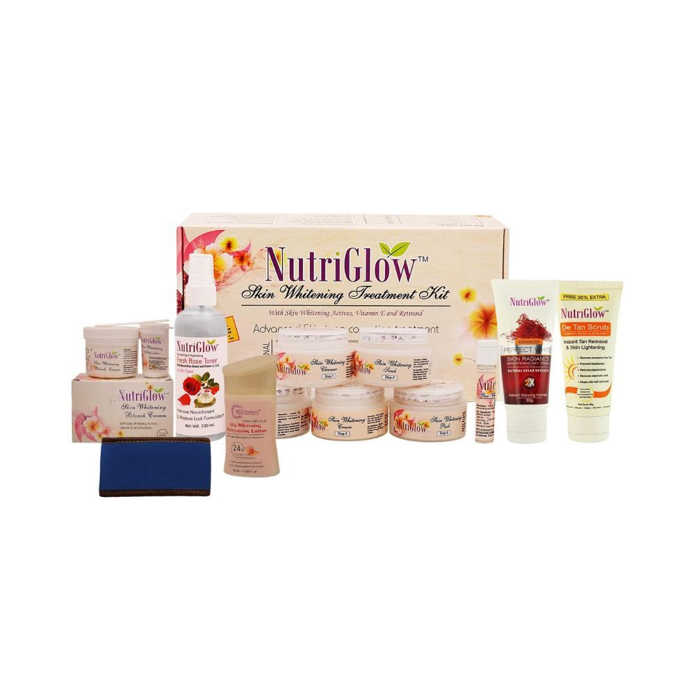 NutriGlow Facial Kit, Bleach Cream, Fresh Rose Toner, Moisturizing Lotion