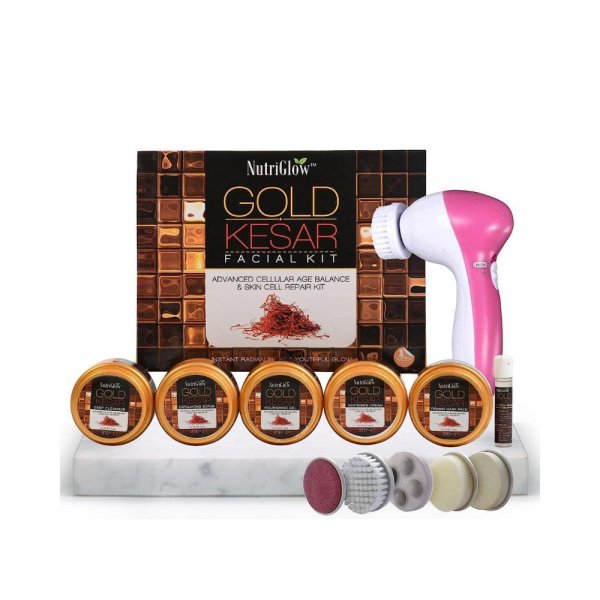 NutriGlow Gold Kesar Facial Kit for Women for Glowing Skin