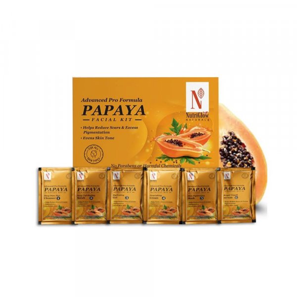 NutriGlow NATURAL&#039;S Advanced Pro Formula Papaya Facial Kit for Glowing Skin