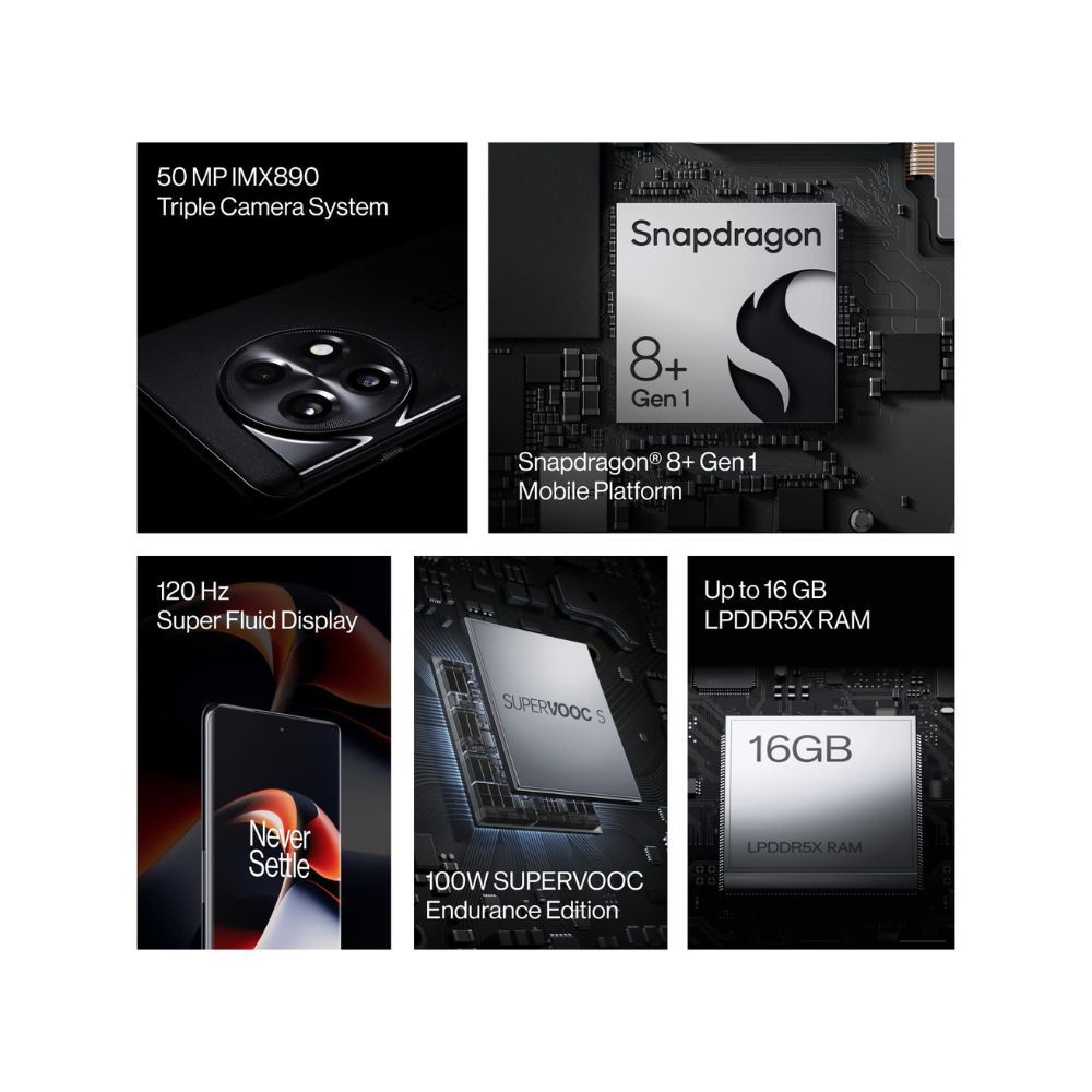 OnePlus 11R 5G (Black, 16GB RAM, 256GB Storage)