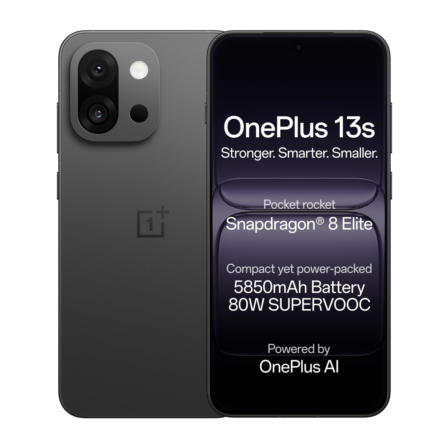 OnePlus 13s  Snapdragon 8 Elite  Smarter with OnePlus AI  Lifetime Display Warranty  12GB256GB  Black Velvet