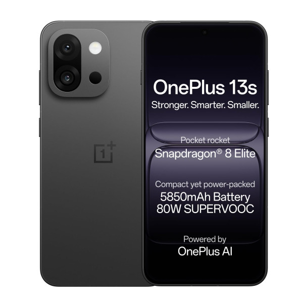 Image of OnePlus 13s | Snapdragon® 8 Elite | Smarter with OnePlus AI | Lifetime Display Warranty | 12GB+256GB | Black Velvet