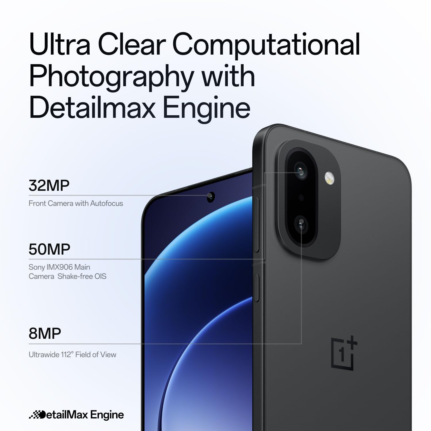 OnePlus 15R 12GB256GB Charcoal Black Worlds First Snapdragon 8 Gen 5 7400mAh Battery Personalised AI Game-Changing 165Hz Display IP68 IP69 IP66 IP69K 4K 120fps Video