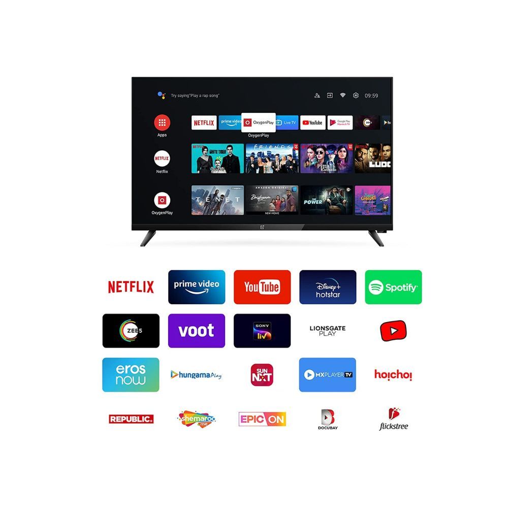 OnePlus 80 cm (32 inches) Y Series HD Ready LED Smart Android TV 32Y1 (Black)