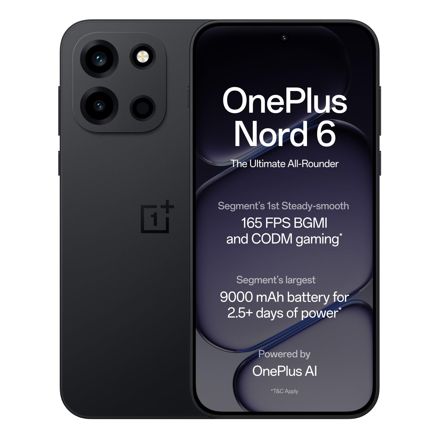 OnePlus Nord 6 12 GB RAM 256 GB Storage Pitch Black