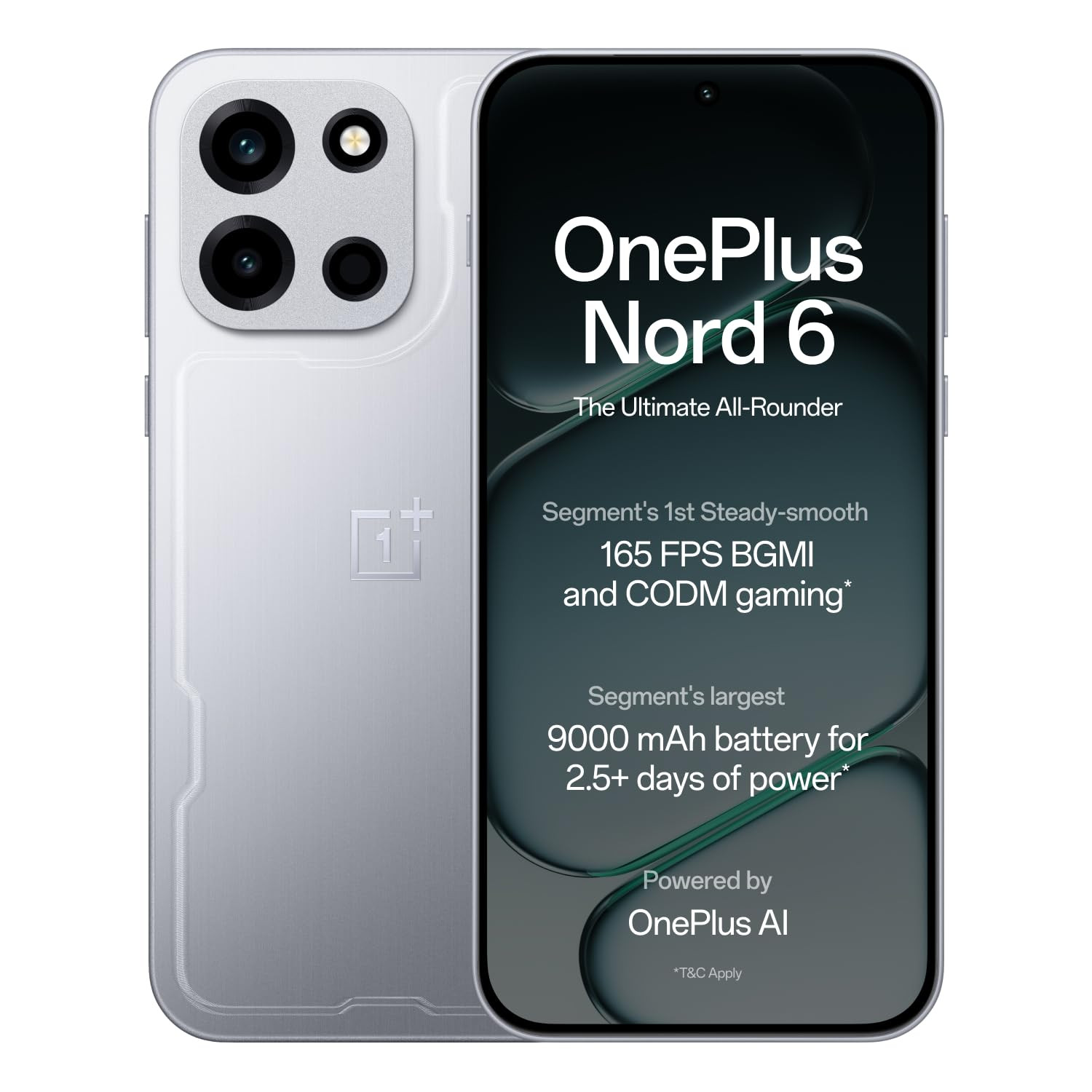 OnePlus Nord 6 12 GB RAM 256 GB Storage Quick Silver