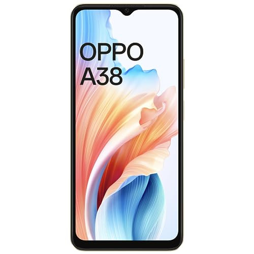 Oppo A38 Glowing Gold 4GB RAM 128GB Storage  5000 mAh Battery and 33W SUPERVOOC  656 HD 90Hz Waterdrop Display  50MP Rear AI Camera with No Cost EMIAdditional Exchange Offers