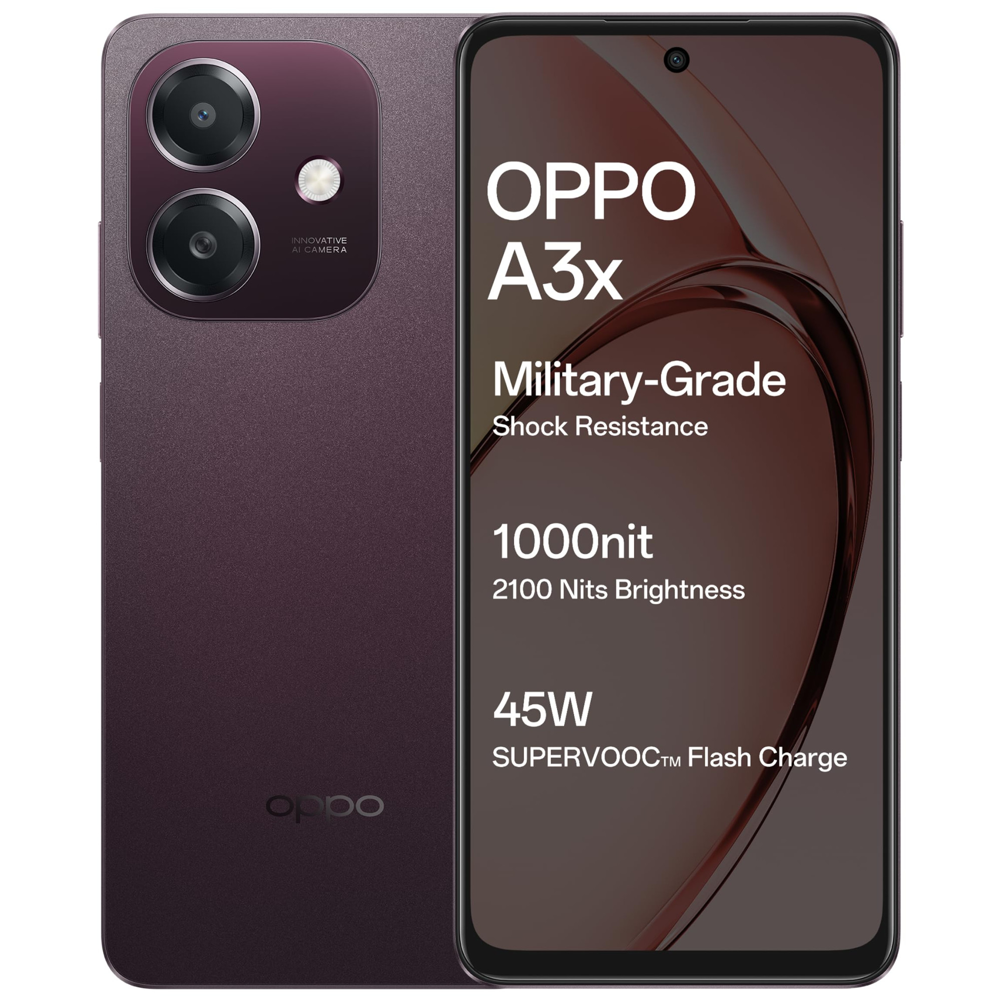 OPPO A3X 4G Nebula Red 4GB RAM 64GB Storage with Offer