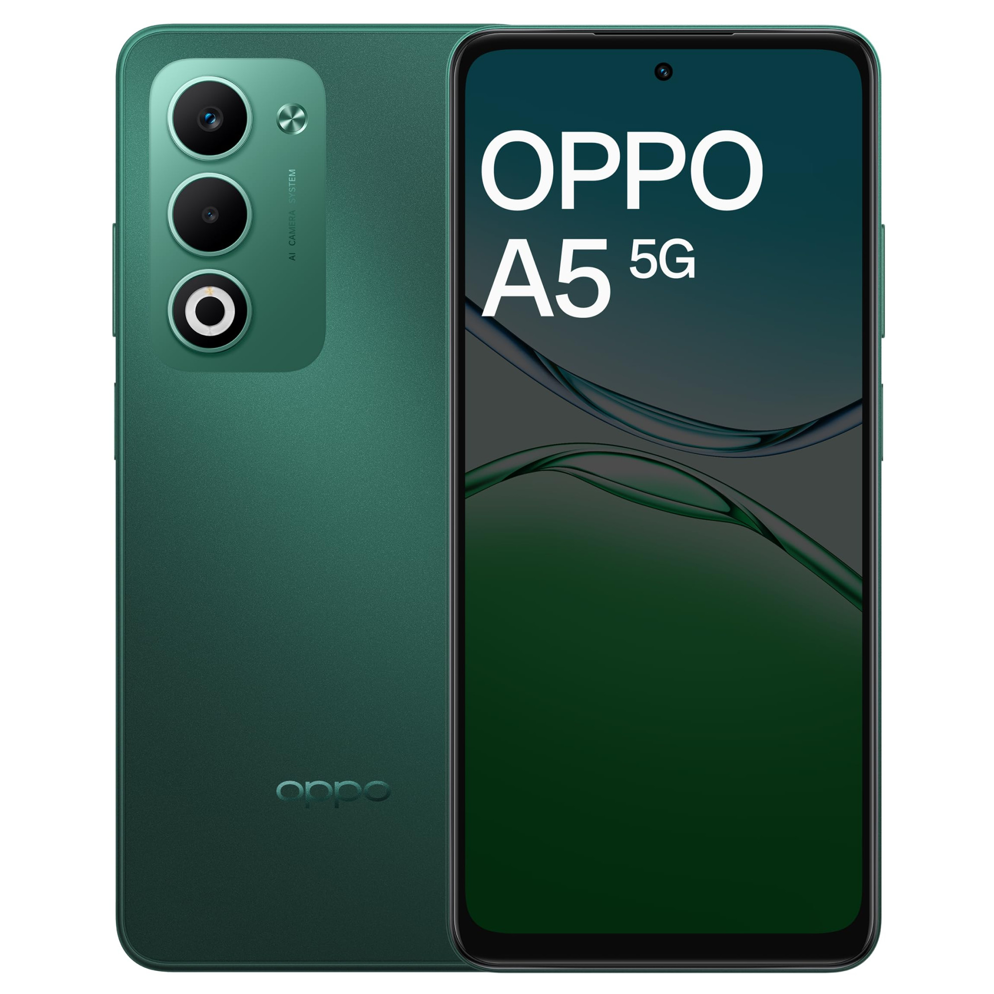 OPPO A5 5G Aurora Green 6GB RAM 128GB Storage with No Cost EMIAdditional Exchange Offers