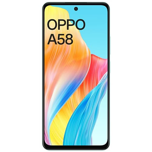 Oppo A58 Dazzling Green 6GB RAM 128GB Storage  5000 mAh Battery and 33W SUPERVOOC  672 FHD Punch Hole Display  Dual Stereo Speakers with No Cost EMIAdditional Exchange Offers