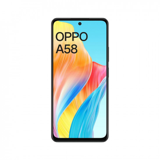 OPPO A58 (Glowing Black, 6GB RAM, 128GB Storage) | 5000 mAh Battery and 33W SUPERVOOC | 6.72
