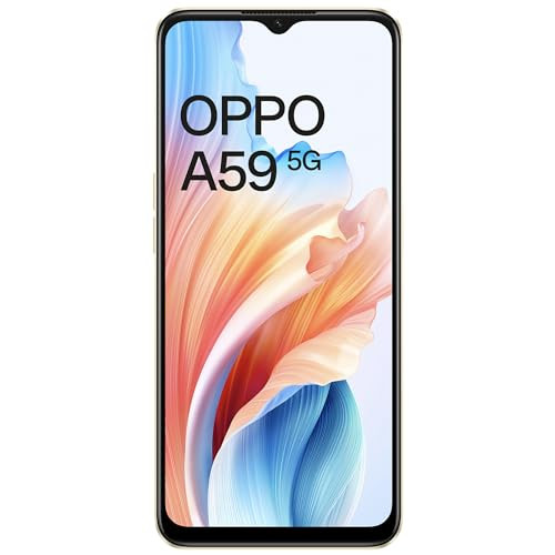 Oppo A59 5G Silk Gold 6GB RAM 128GB Storage  5000 mAh Battery with 33W SUPERVOOC Charger  656 HD 90Hz Display  with No Cost EMIAdditional Exchange Offers