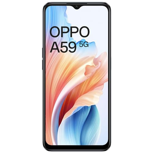 Oppo A59 5G Starry Black 6GB RAM 128GB Storage  5000 mAh Battery with 33W SUPERVOOC Charger  656 HD 90Hz Display  with No Cost EMIAdditional Exchange Offers