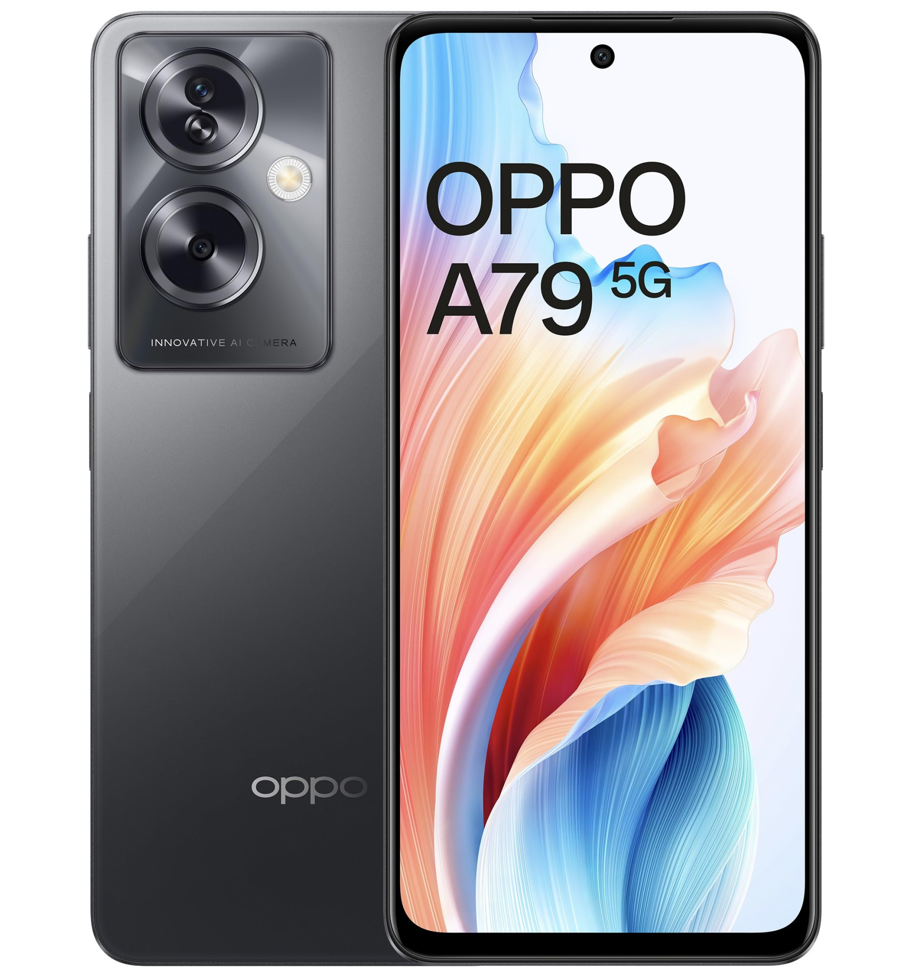 Oppo A79 5G Mystery Black 8GB RAM 128GB Storage  5000 mAh Battery with 33W SUPERVOOC Charger  50MP AI Rear Camera  672 FHD 90Hz Display  with No Cost EMIAdditional Exchange Offers