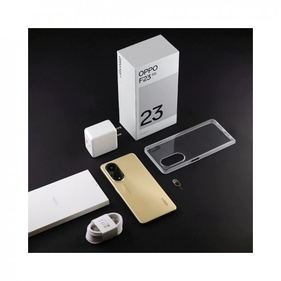 OPPO F23 5G (Bold Gold, 8GB RAM, 256GB Storage) | 5000 mAh Battery with 67W SUPERVOOC Charger