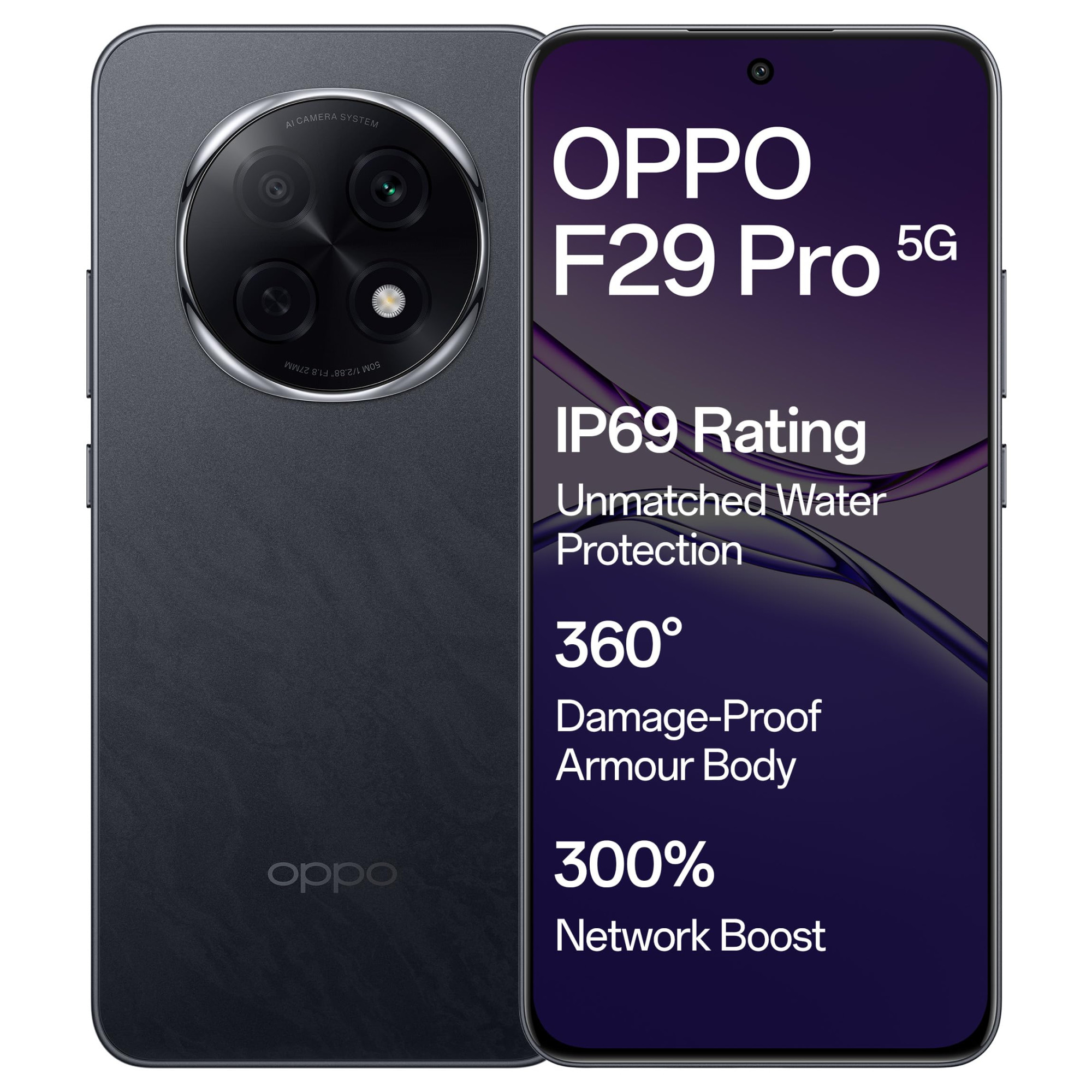 OPPO F29 Pro 5G Granite Black 8GB RAM 128GB Storage with No Cost EMIAdditional Exchange Offers
