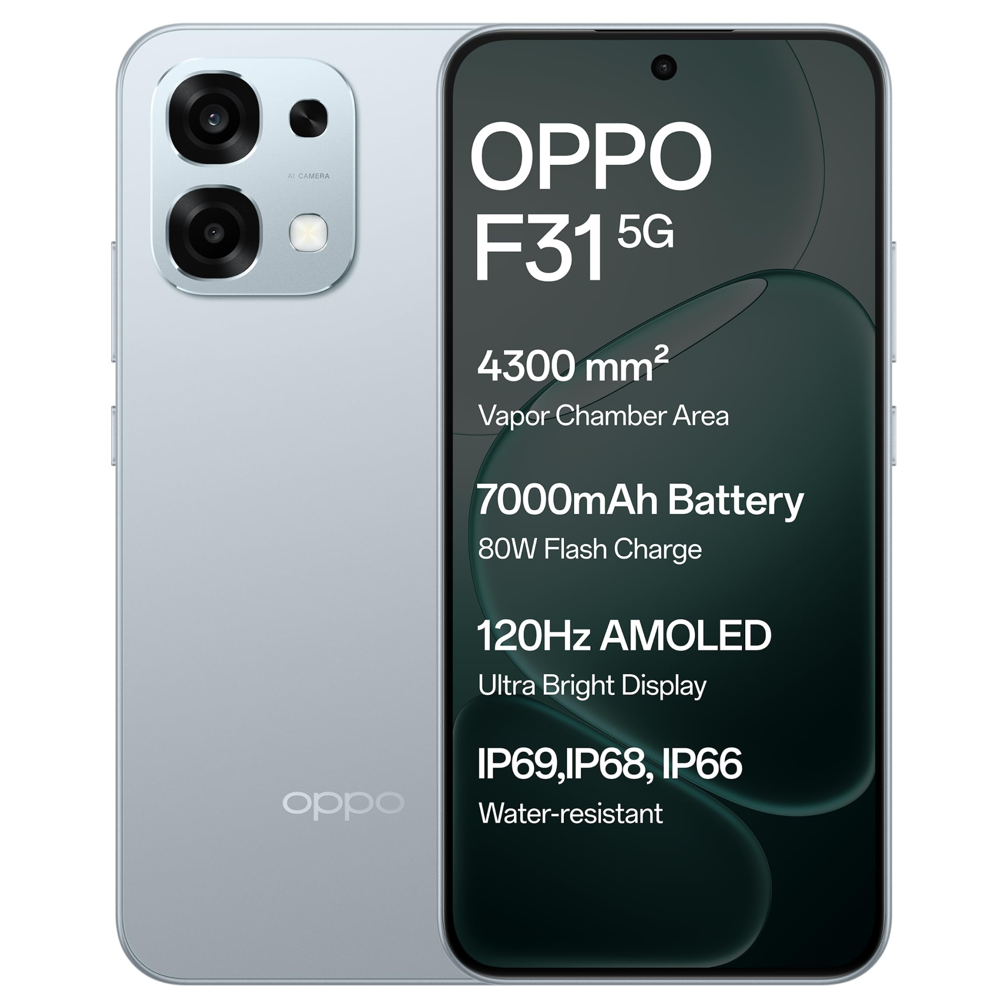 Oppo F31 5G Cloud Green 8GB RAM 128GB Storage with No Cost EMIBank Offers