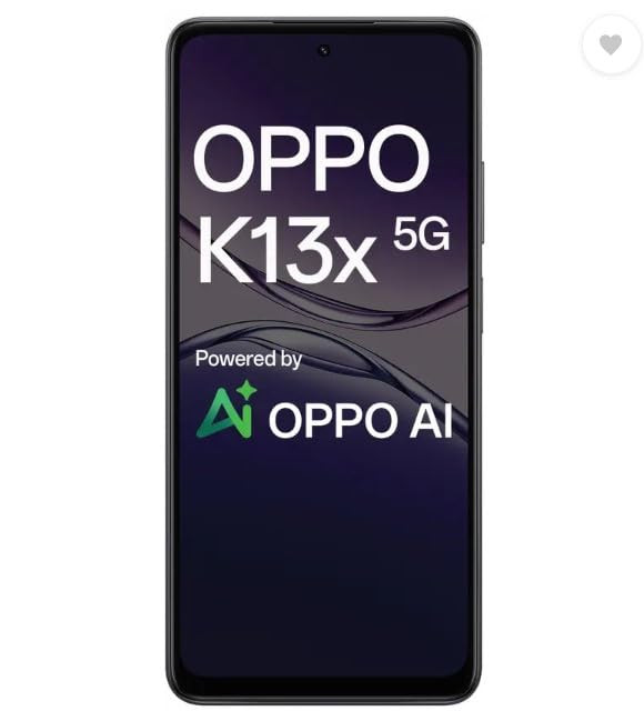 OPPO K13x 5G 6000mAh and 45W SUPERVOOC Charger  AI Midnight Violet 128 GB 8 GB RAM