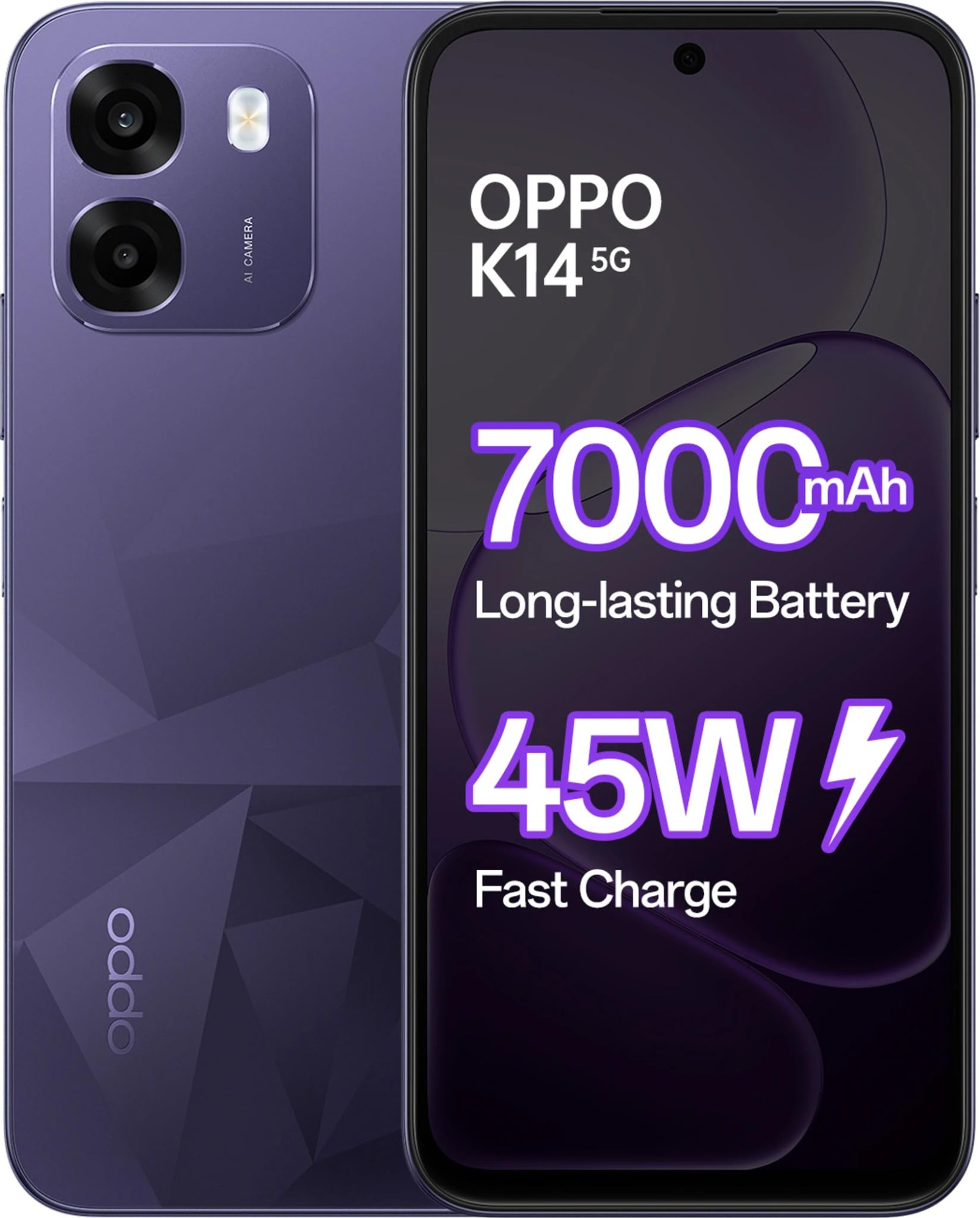 OPPO K14 5G Prism Violet 256 GB 8 GB RAM