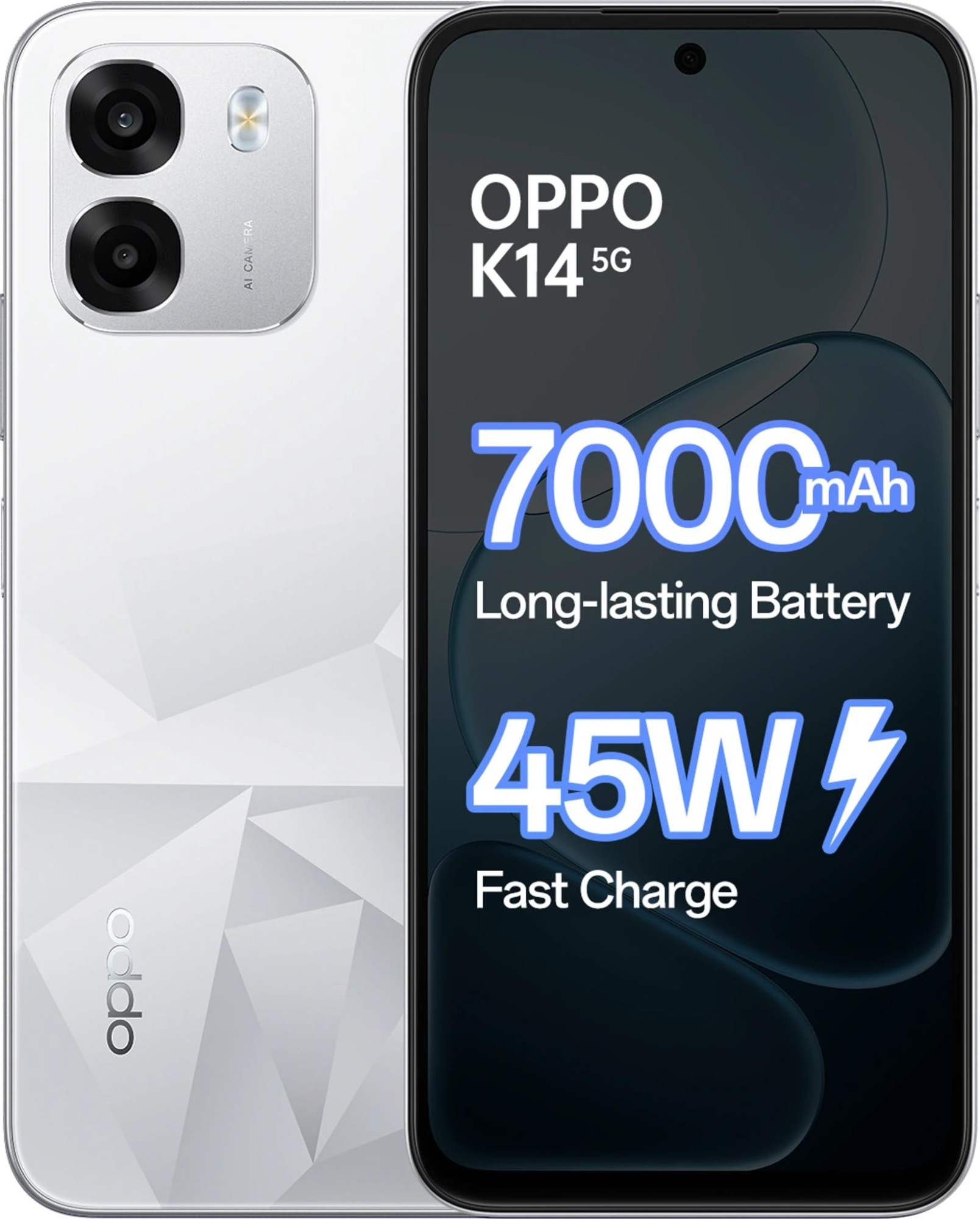 OPPO K14 5G Prism White 256 GB 8 GB RAM
