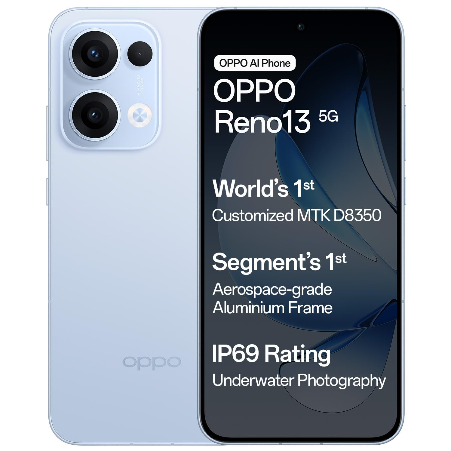 OPPO Reno13 5G Sky Blue 8GB RAM 256GB Storage