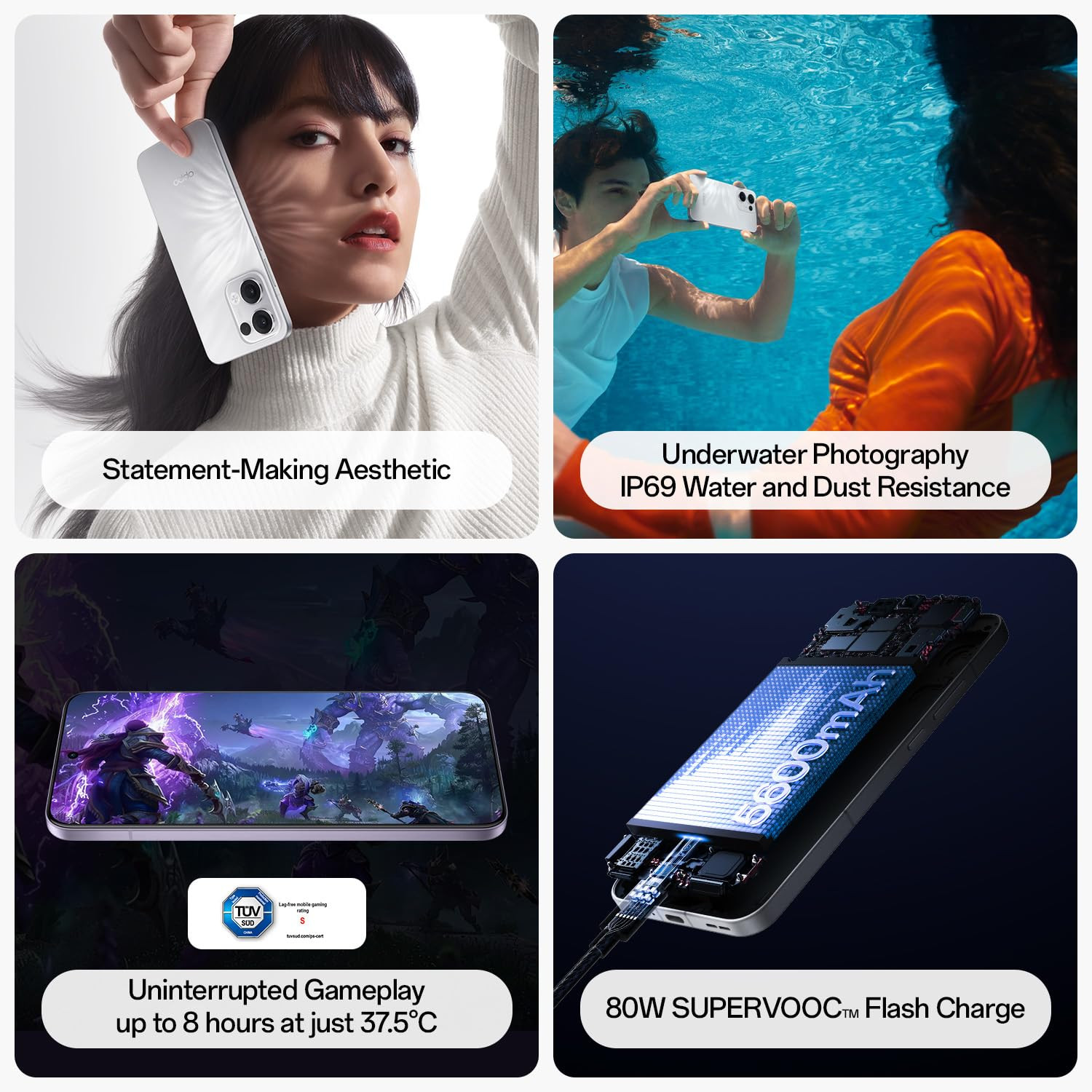 OPPO Reno13 5G Sky Blue 8GB RAM 256GB Storage