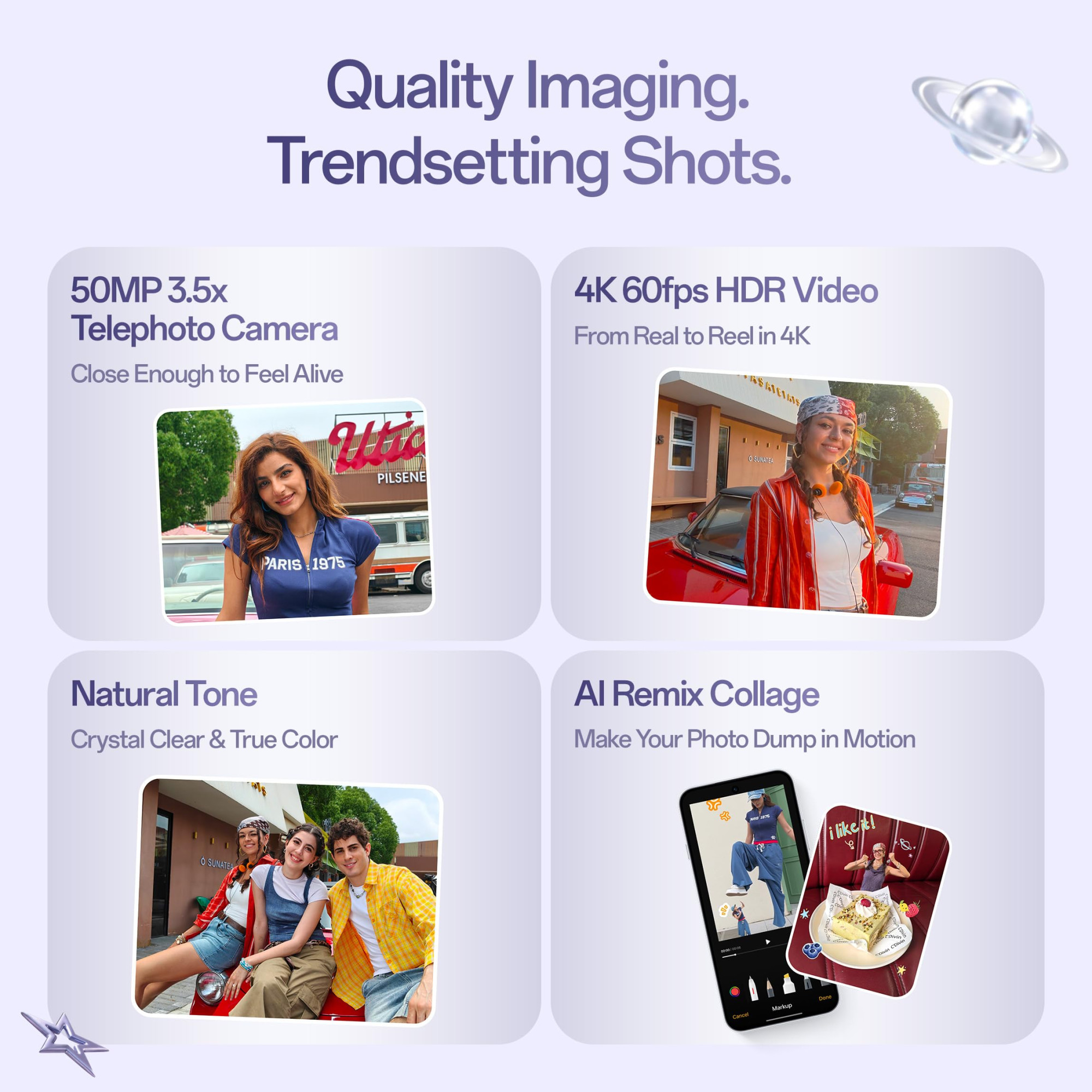 Oppo Reno16 5G 8 GB RAM 256 GB Storage Twilight Violet