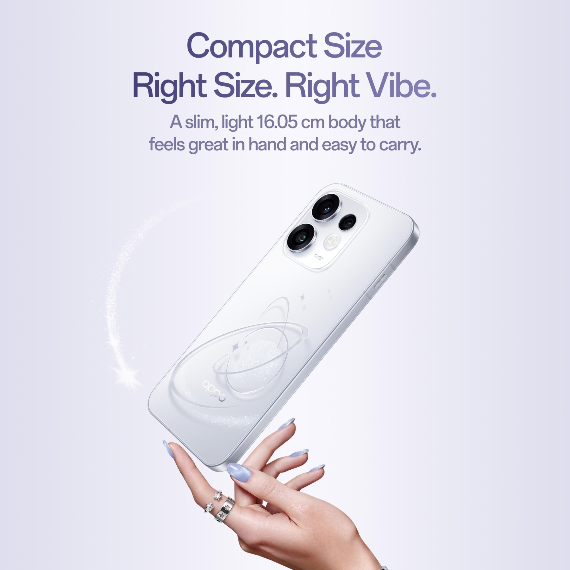 Oppo Reno16 5G 8 GB RAM 256 GB Storage Twilight Violet