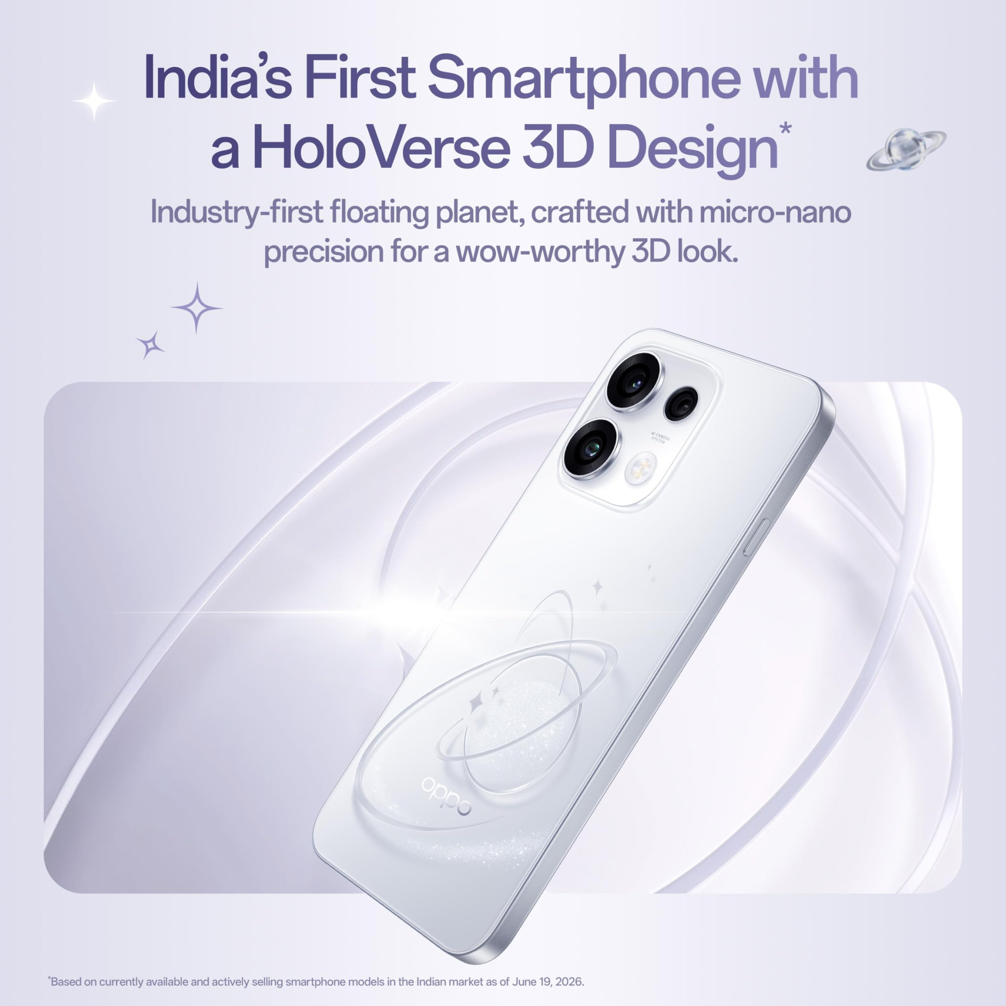 Oppo Reno16c 5G 8 GB RAM 128 GB Storage Starry White