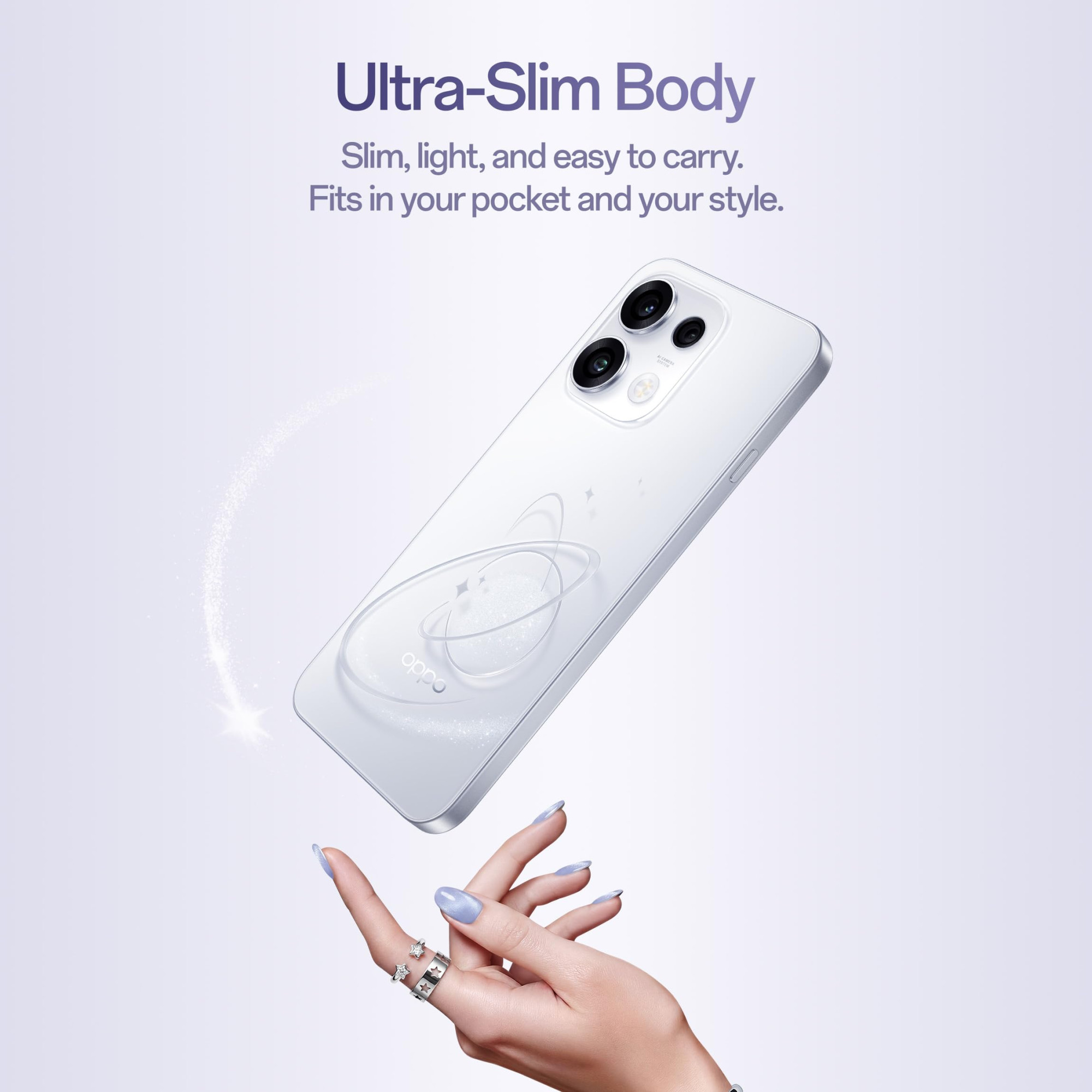 Oppo Reno16c 5G 8 GB RAM 256 GB Storage Stellar Purple