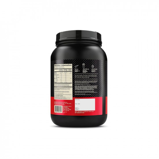 Optimum Nutrition (ON) Gold Standard 100% Whey (2 lbs/907 g) (Double Rich Chocolate) Protein Powder for Muscle Support & Recovery, Vegetarian - Primary Source Whey Isolate