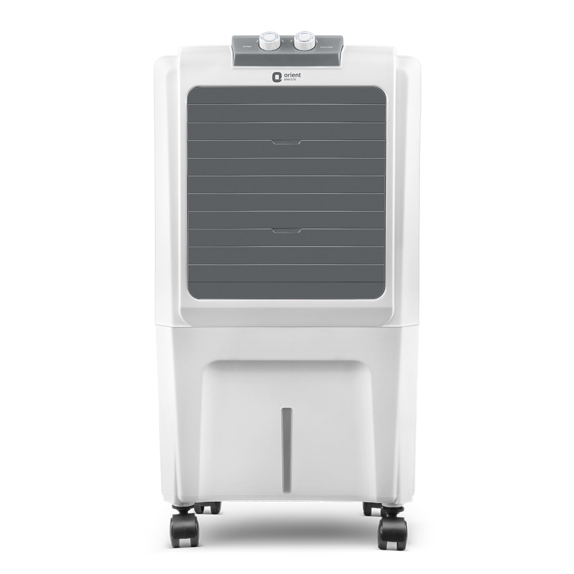 Orient Electric Durachill 40 L Portable Air Cooler For Home Densenest Honeycomb Pads More Air Delivery Fully Collapsible Louvers Inverter Compatible 1 Year Warranty by Orient White Grey