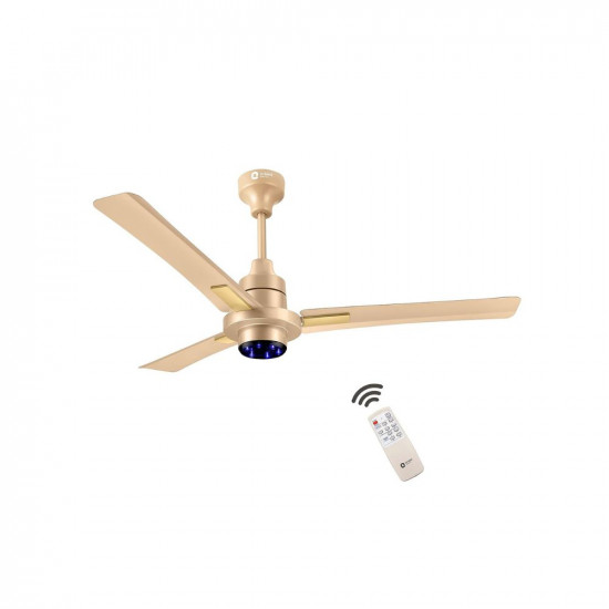 Orient Electric I Tome Plus 1200mm 26W BLDC Energy Saving Ceiling Fan with Remote | 5 Star Rated | Decorative Ceiling Fan (Topaz Gold, Pack of 1)