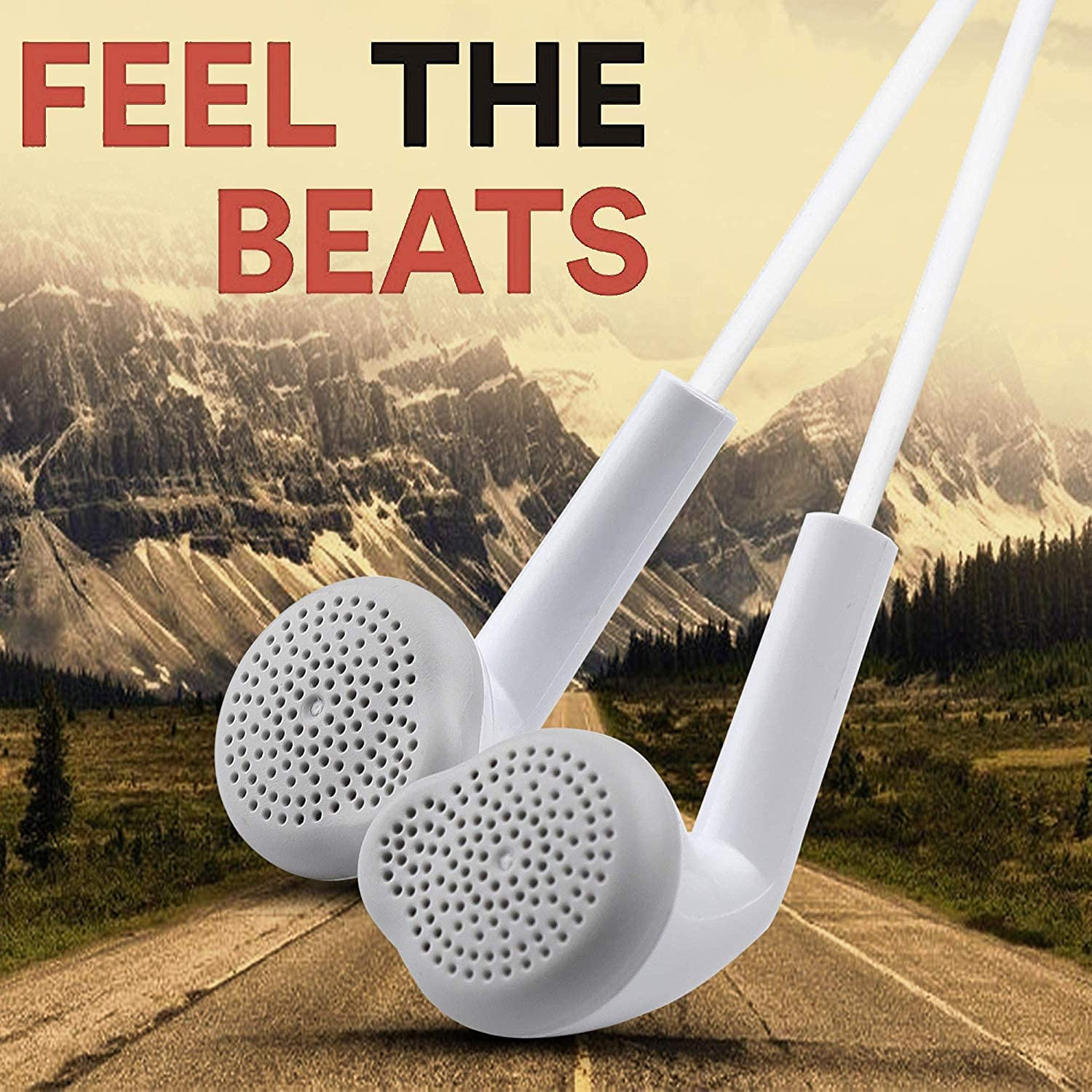 Original-Galaxy Wired Earphones for All Samsung Smartphones with Mic  Pure Bass Sound  One Button Multi-Functional Remote  Comfort fit  6 Months Warranty White