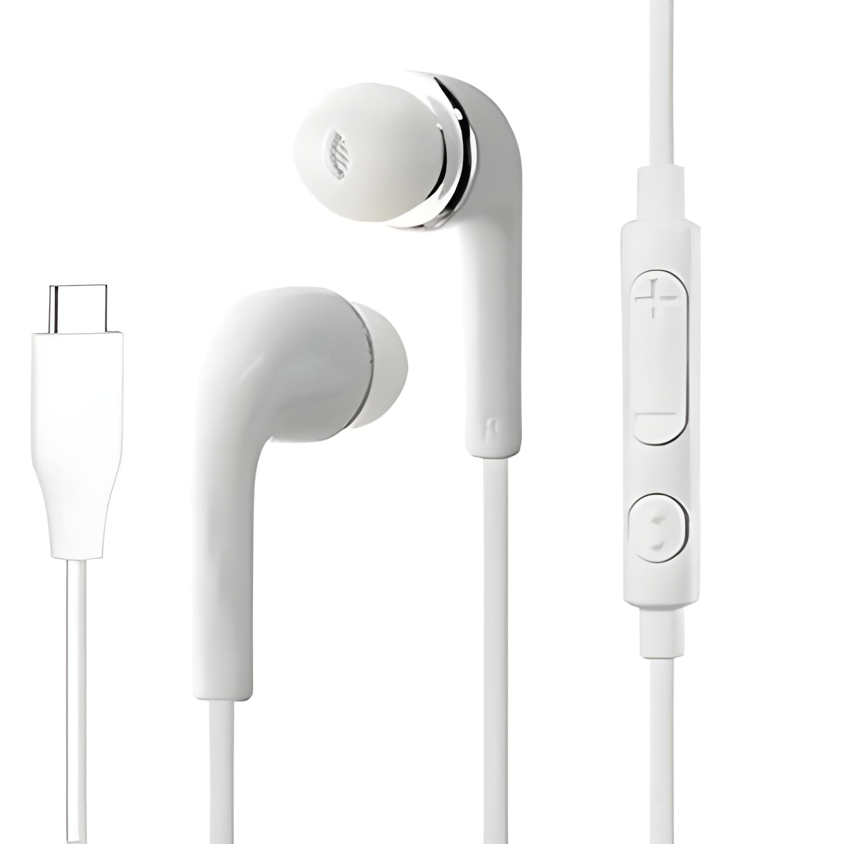 Original Type C Earphone Compatible with Samsung S24 Headphones with Microphone Noise Isolation Stereo Wired Earphones for Samsung Galaxy S22 S23 Ultra Pixel 7a iPhone 15 to 16 Series