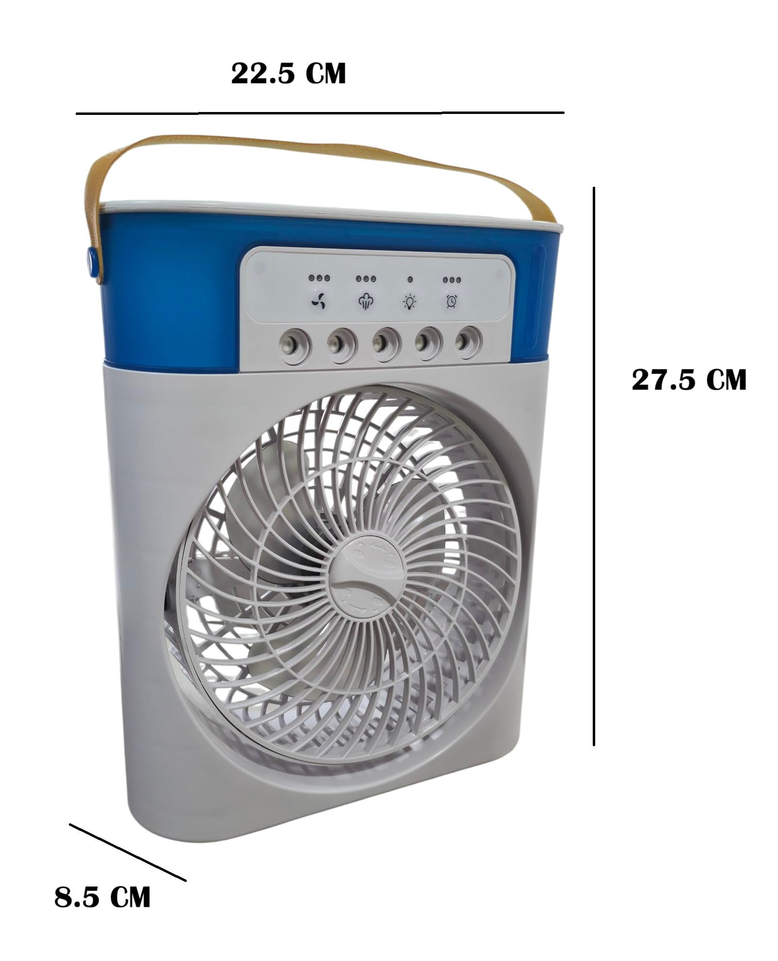Osring By Home Cube Portable Air Cooler Fan with Mist Spray USB Powered Desktop Portable Cooling Fan 60 Adjustable Mini Evaporative Cooler with Timer for Home Camping Office Bedroom Desk