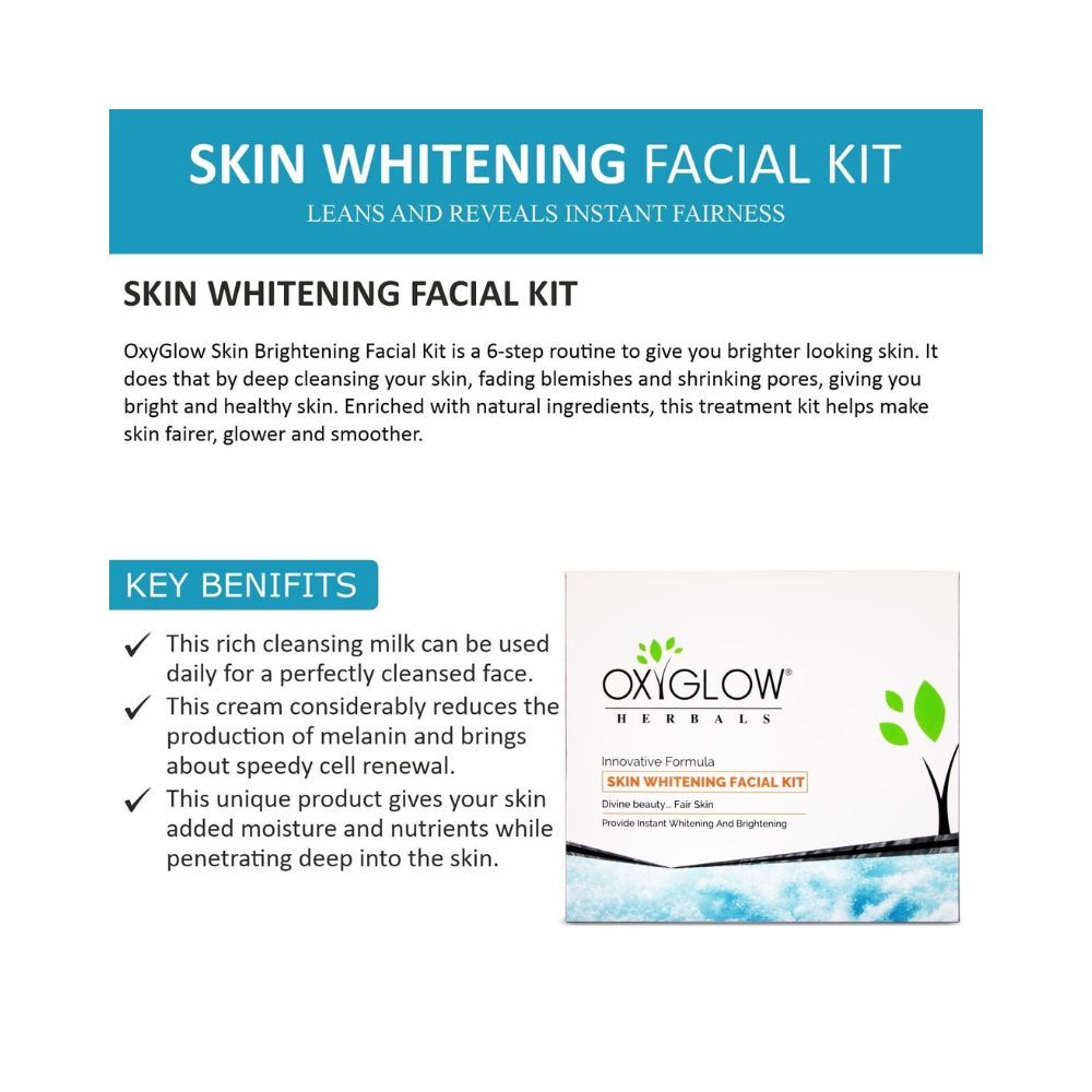OxyGlow Herbals Skin Whitening Solution Facial Kit 250 gm & OxyGlow Herbals Skin Whitening Facial Kit 260 gm (Combo Pack)