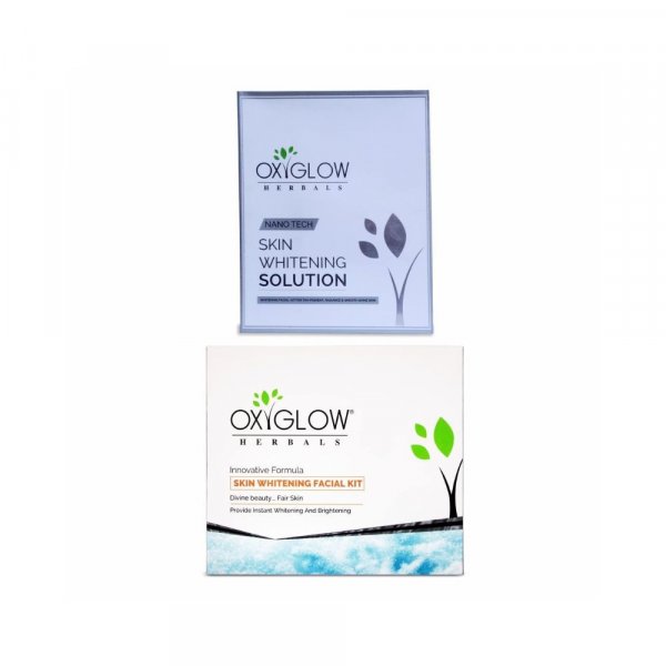 OxyGlow Herbals Skin Whitening Solution Facial Kit 250 gm &amp; OxyGlow Herbals Skin Whitening Facial Kit 260 gm (Combo Pack)