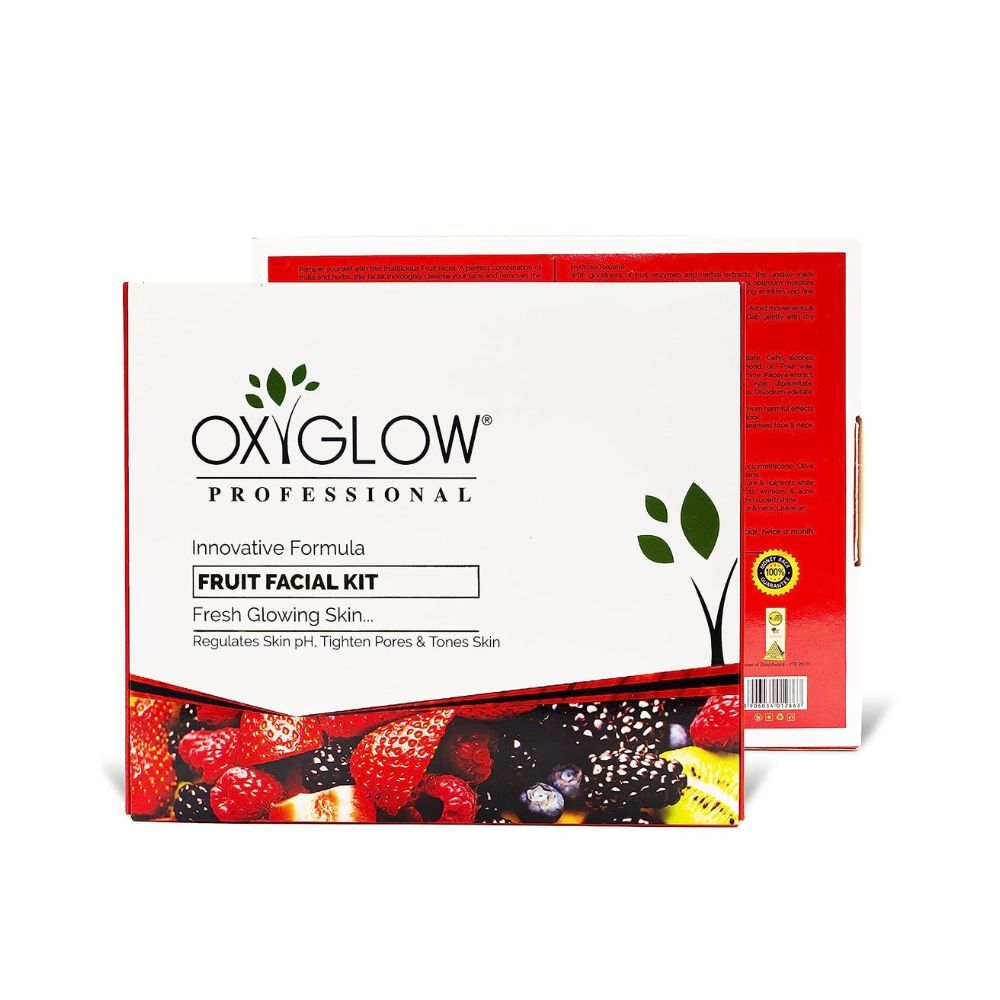 Oxyglow Innovative Formula Fruit Facial Kit Fresh Glow Cream for all type Of Skin
