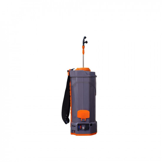 Pad Corp By Padgilwar Corporation Double Bull Battery Operated Sprayer 12Vx14 Strong Tank 18 Liter, 4 Set Of Nozzles, High Pressure Double Motor, 1.7 Ah Fast Charger, Gray, Battery Powered