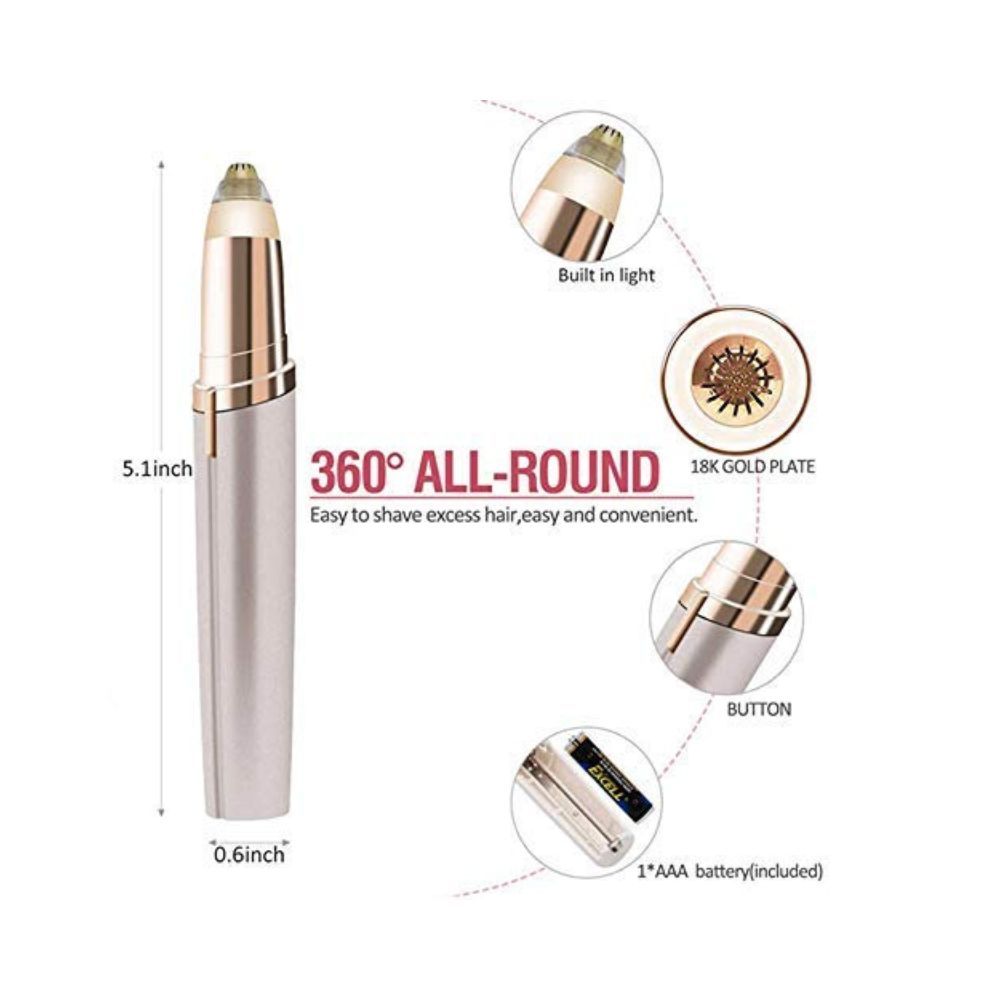 Painless Facial Hair Removal for Women, Electric Eyebrow Remover Trimmer