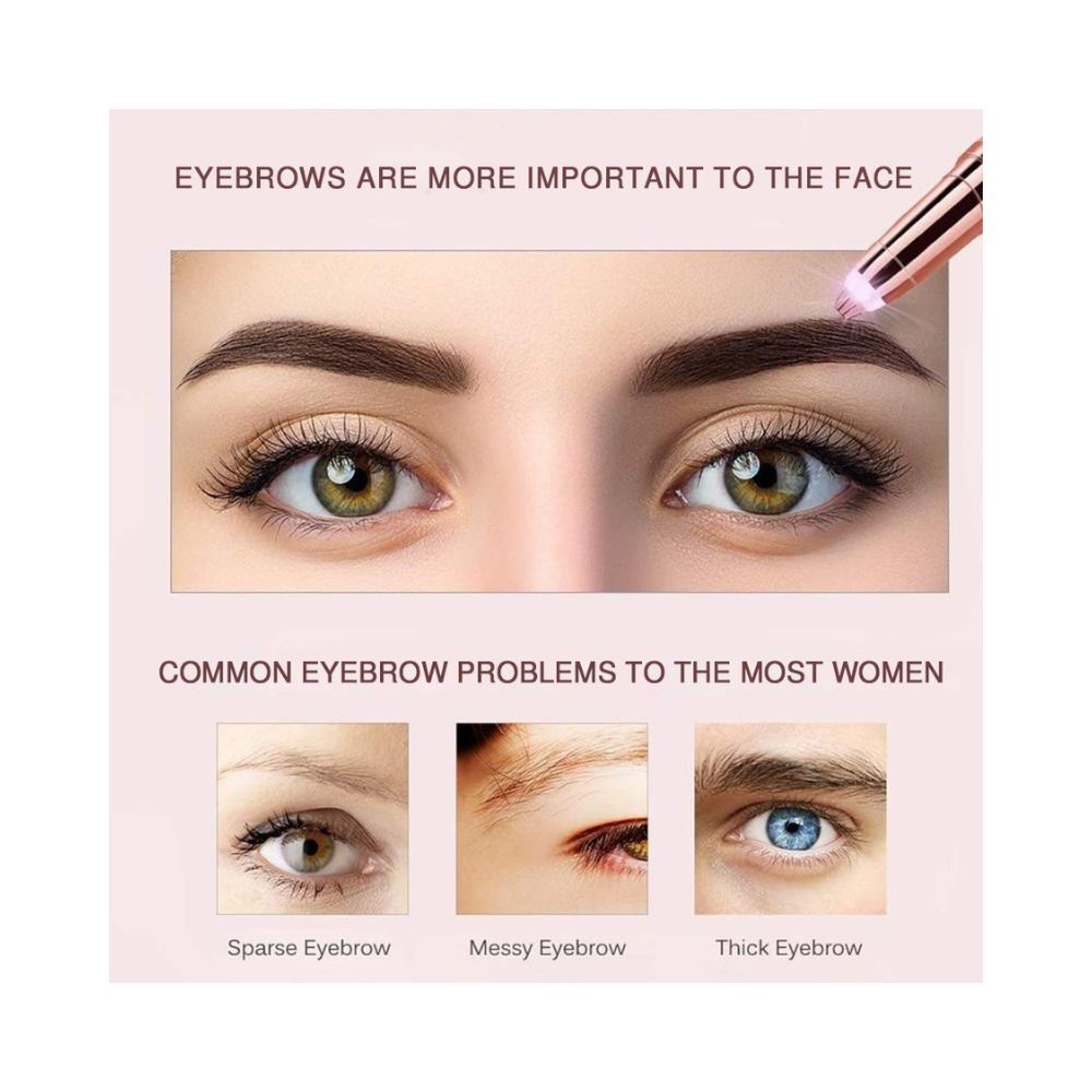 Painless Facial Hair Removal for Women, Electric Eyebrow Remover Trimmer