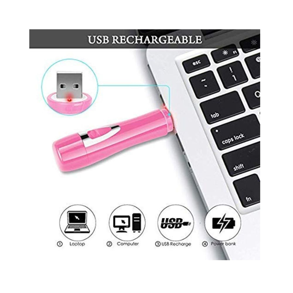 Painless Facial Waterproof Electric Shaver Painless Hair Remover Razor with LED Light for Face Chin Cheek Upper Lip Hairs