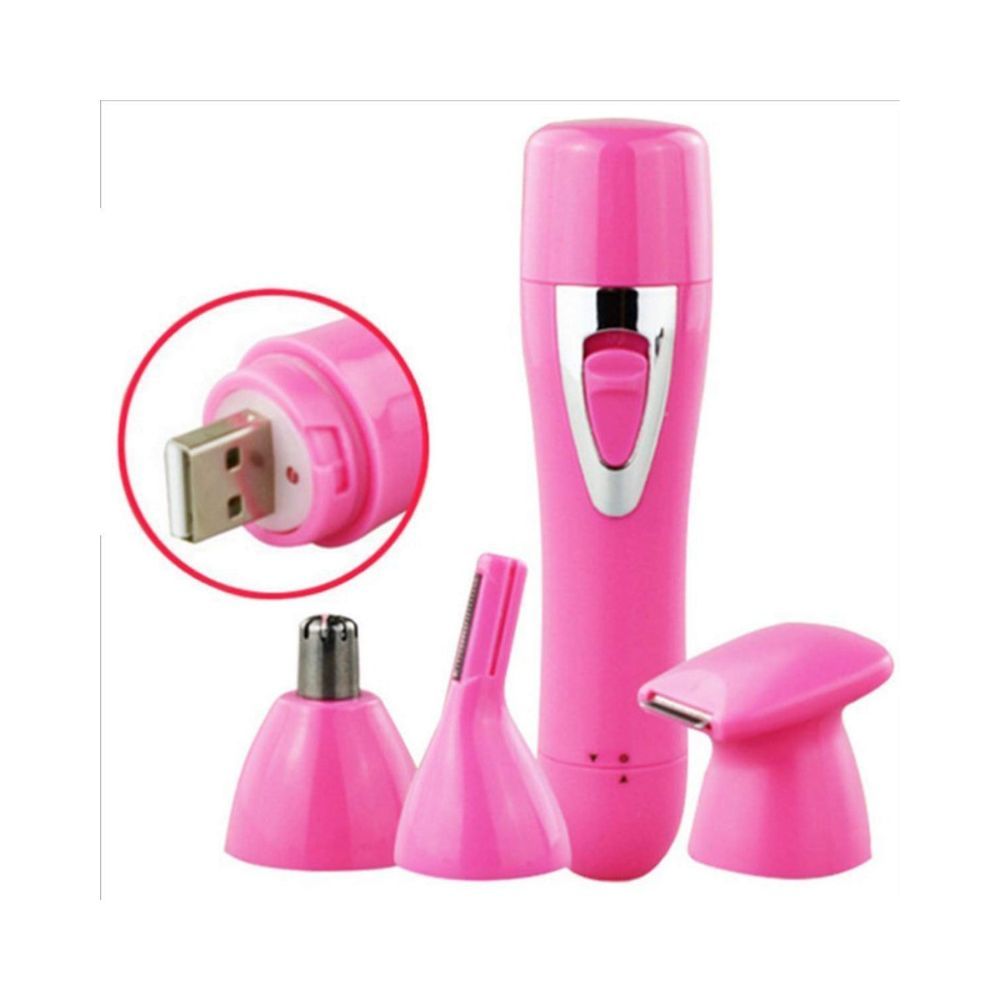 Painless Facial Waterproof Electric Shaver Painless Hair Remover Razor with LED Light for Face Chin Cheek Upper Lip Hairs